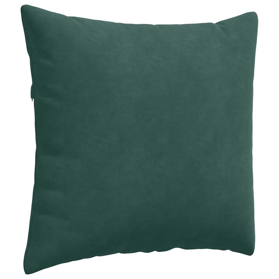 Sofa Kussens 2 pcs Donkergroen 50 x 50 cm Katoen Stof