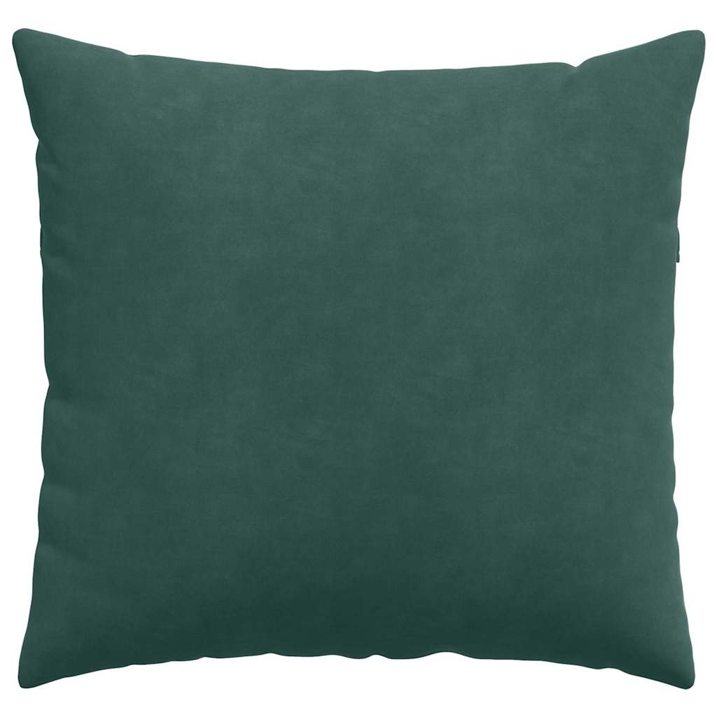 Sofa Kussens 2 pcs Donkergroen 50 x 50 cm Katoen Stof