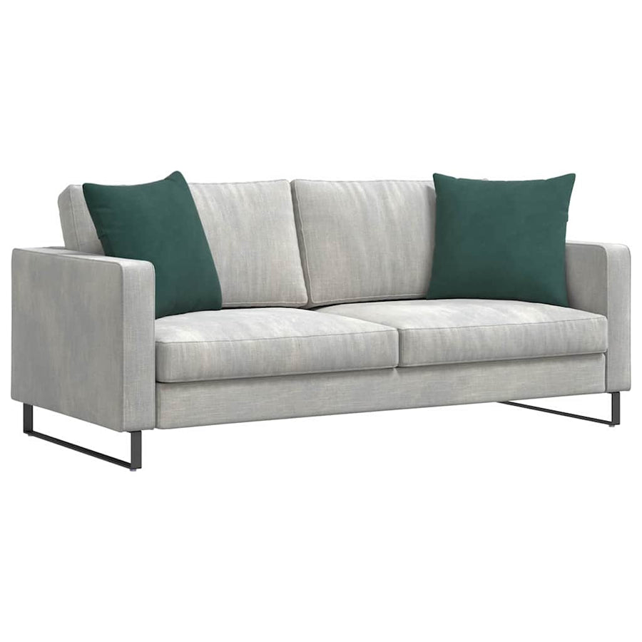 Sofa Kussens 2 pcs Donkergroen 50 x 50 cm Katoen Stof