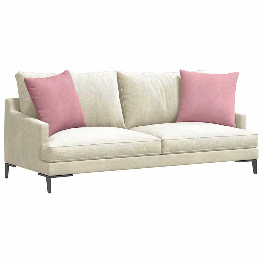 Sofa Kussens 2 pcs Roze 50 x 50 cm Katoen Stof