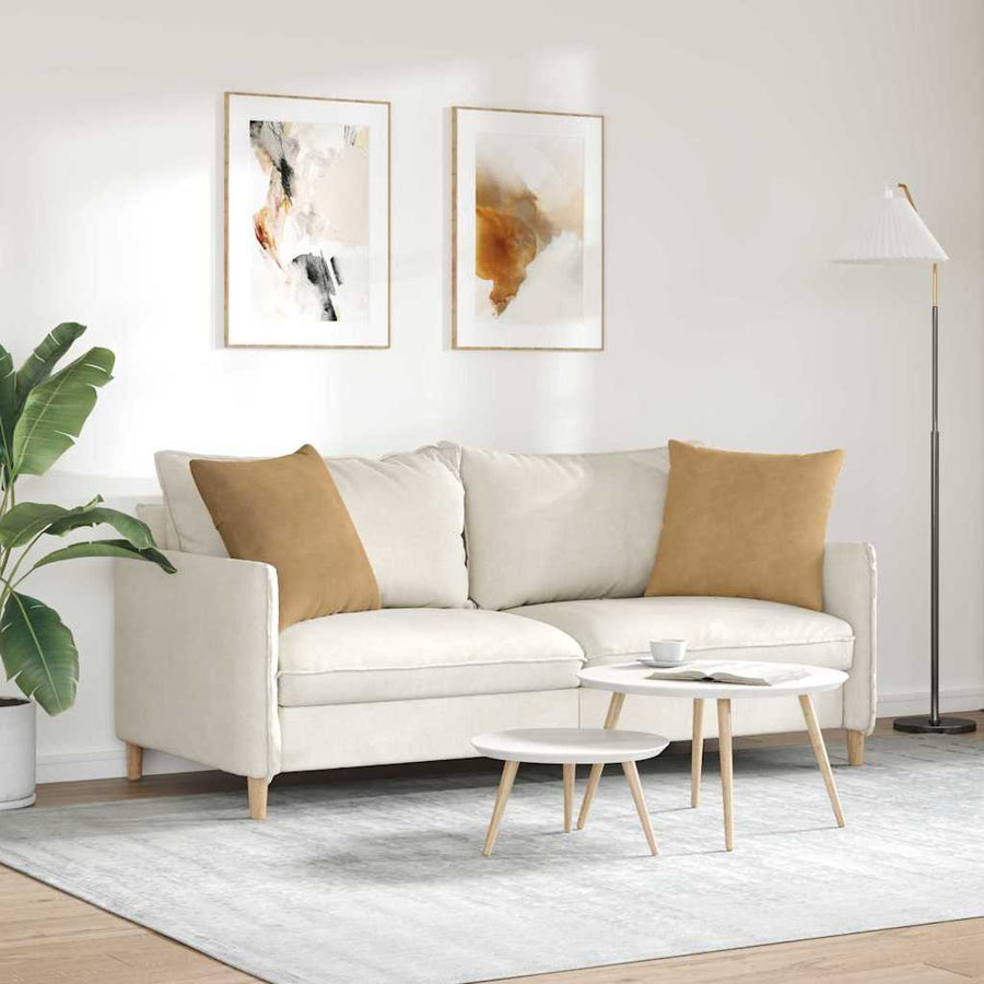 Sofa Kussens 2 pcs Bruin 50 x 50 cm Katoen Stof