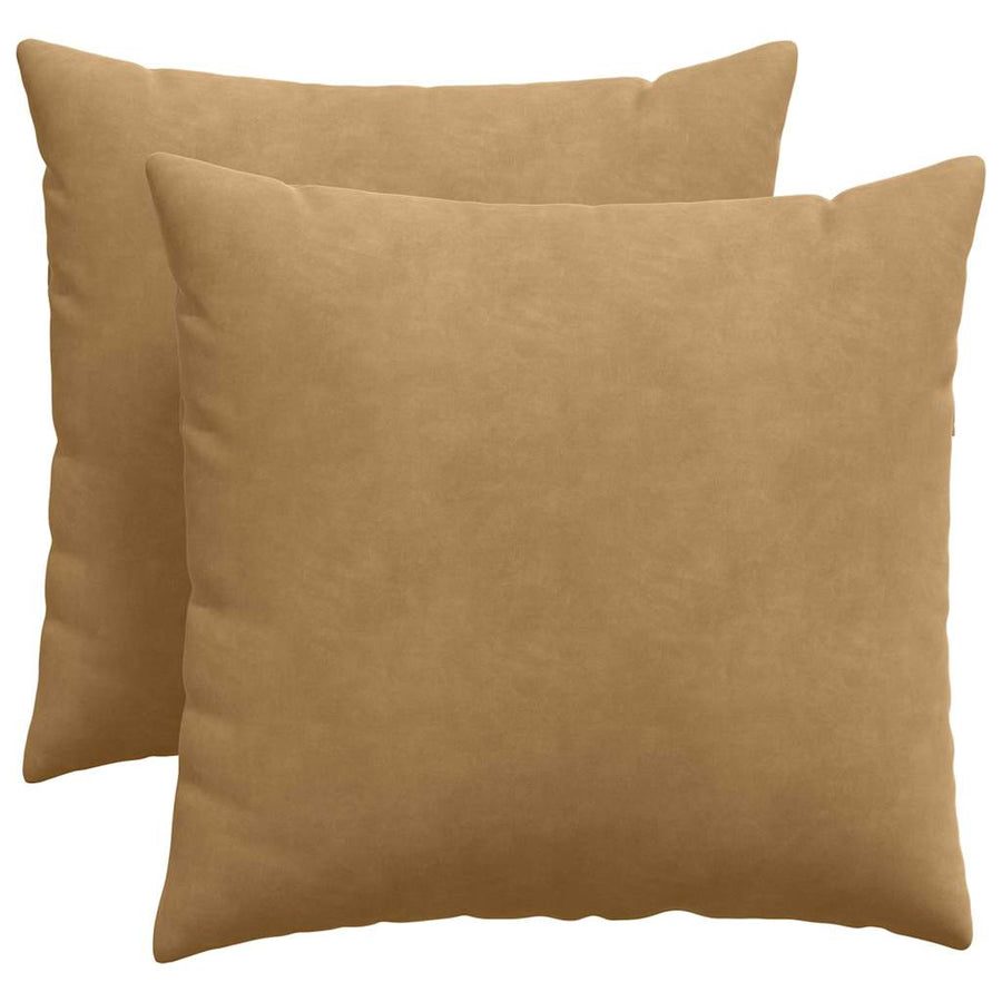 Sofa Kussens 2 pcs Bruin 50 x 50 cm Katoen Stof