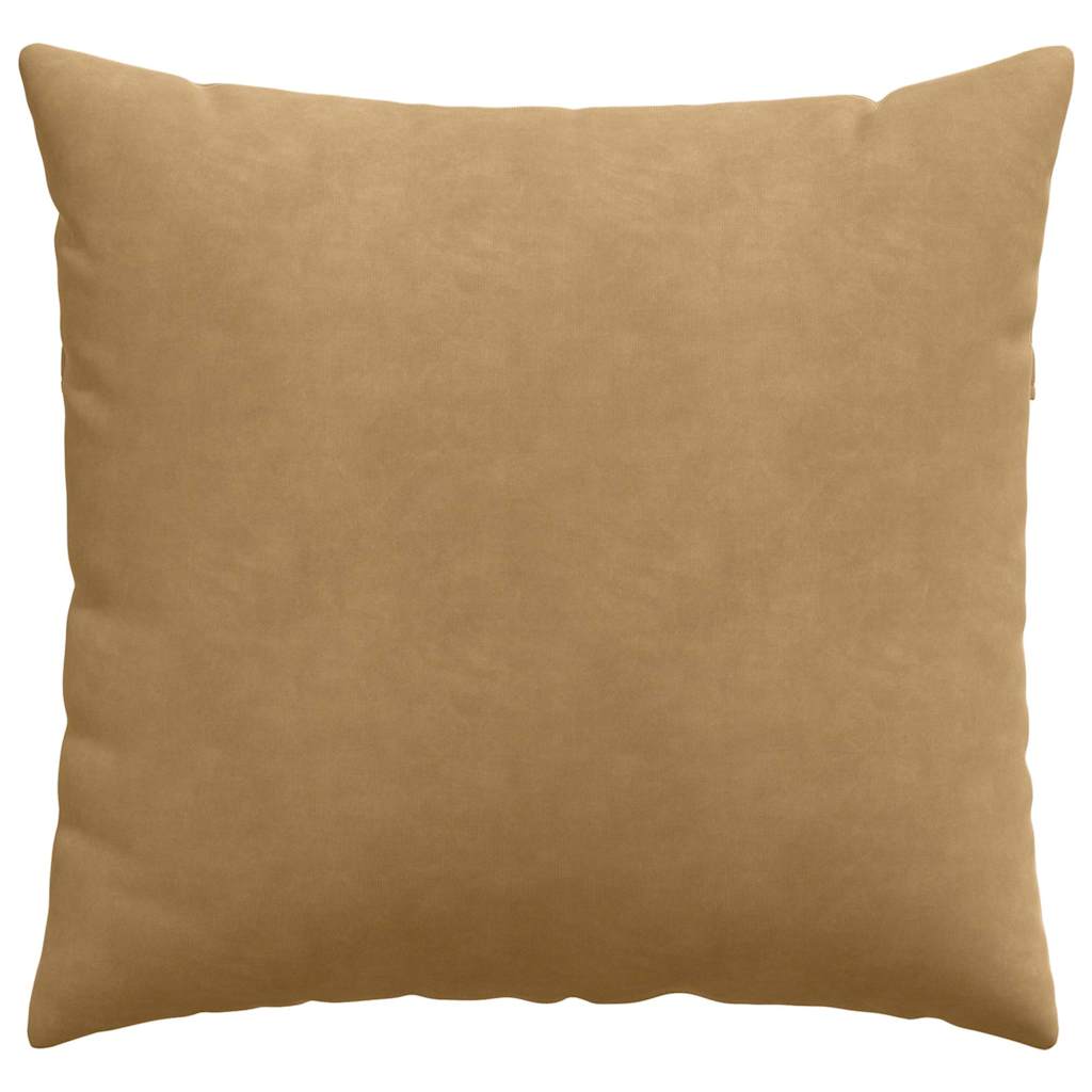 Sofa Kussens 2 pcs Bruin 50 x 50 cm Katoen Stof