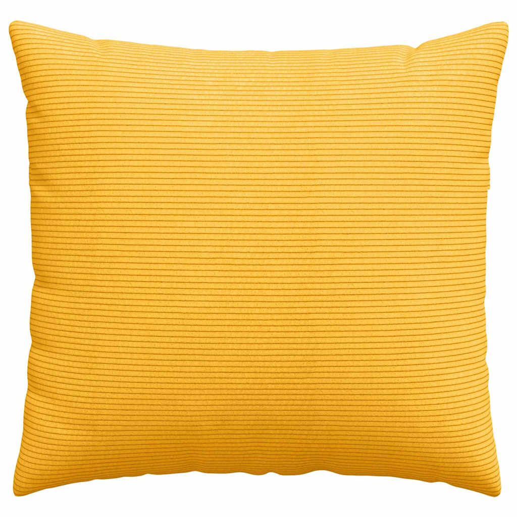 Sofa Kussens 2 pcs Lichtgeel 50 x 50 cm Katoen Stof