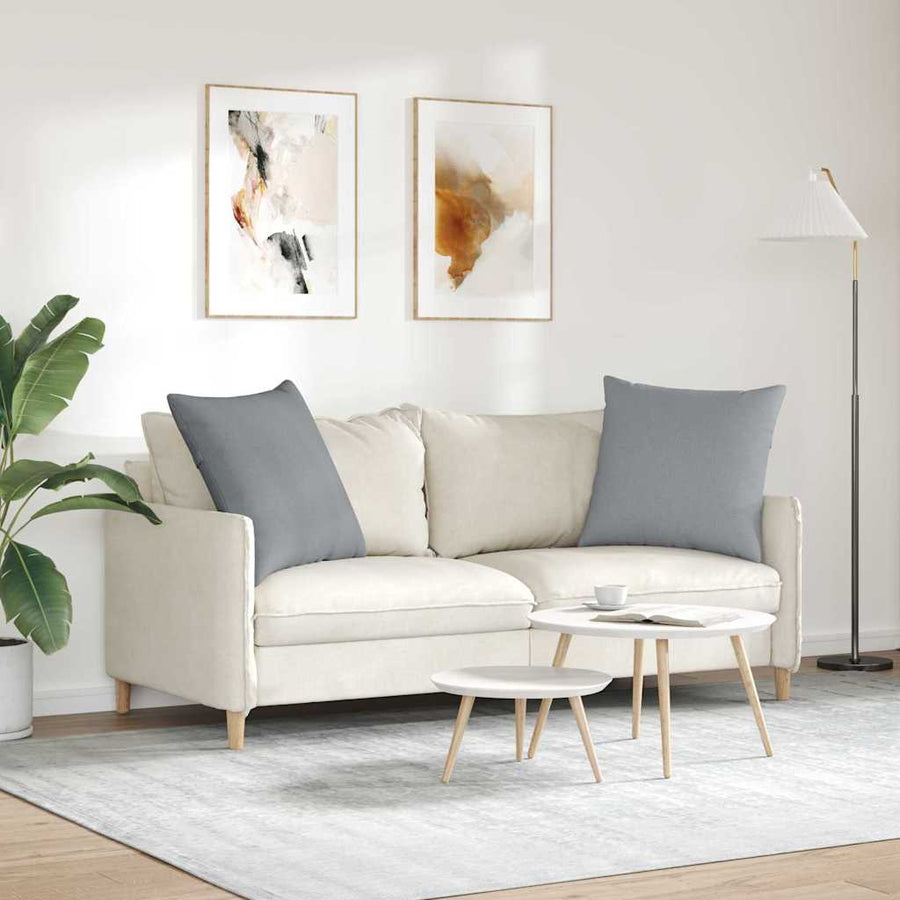Sofa Kussens Lichtgrijs Stof