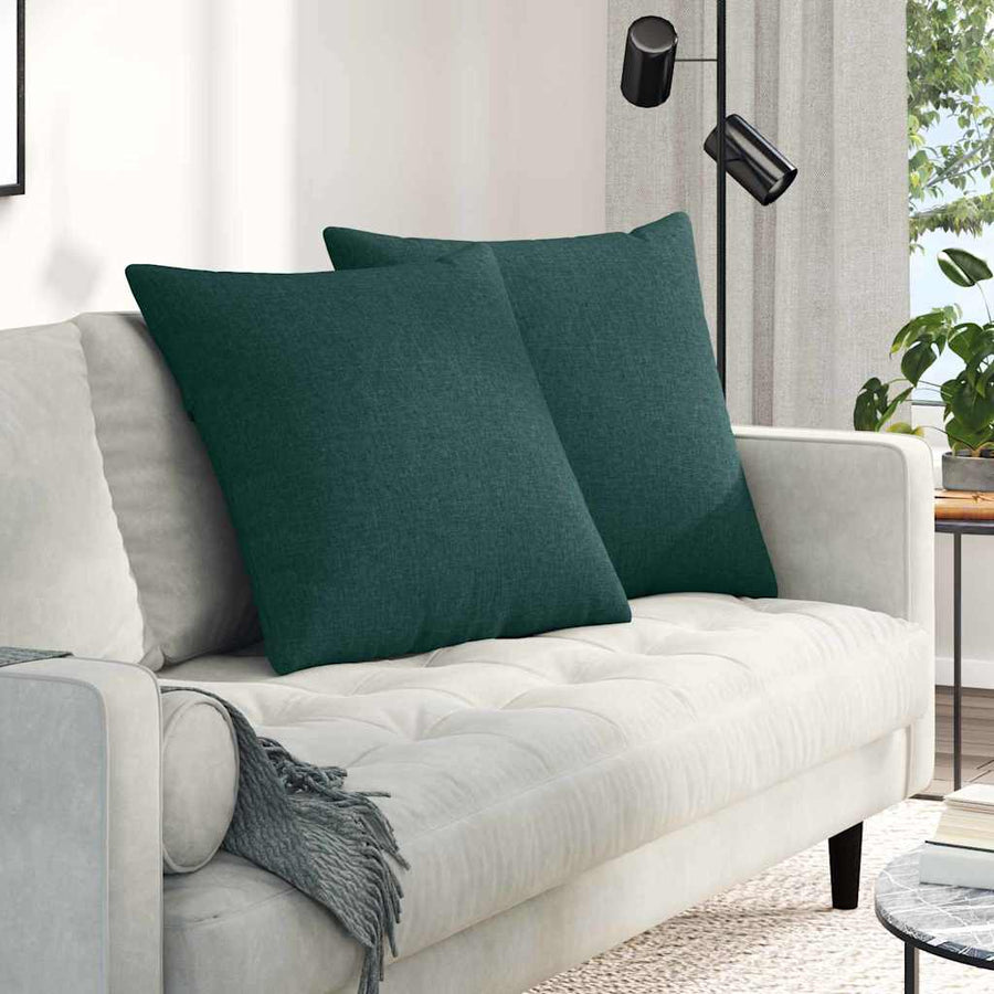 Sofa Kussens Donkergroen Stof