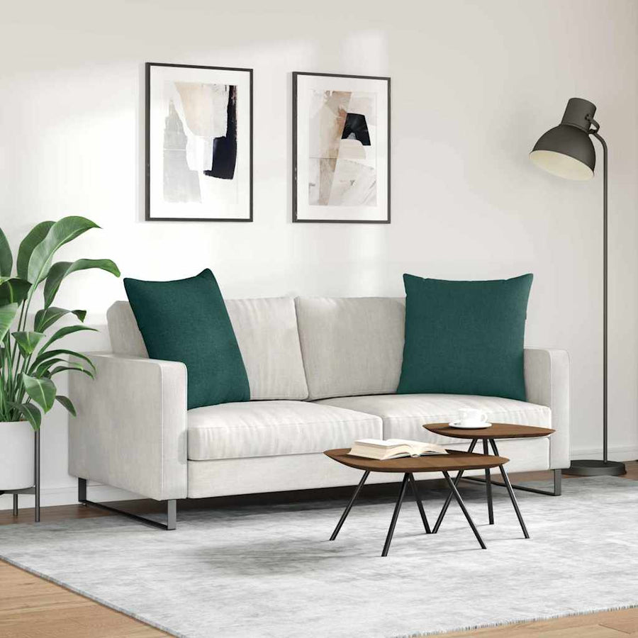 Sofa Kussens Donkergroen Stof