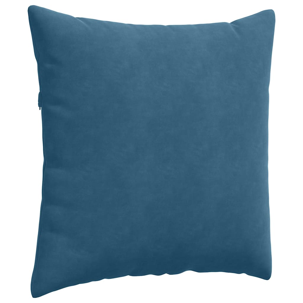 Sofa Kussens 2 pcs Blauw 60 x 60 cm Katoen Stof