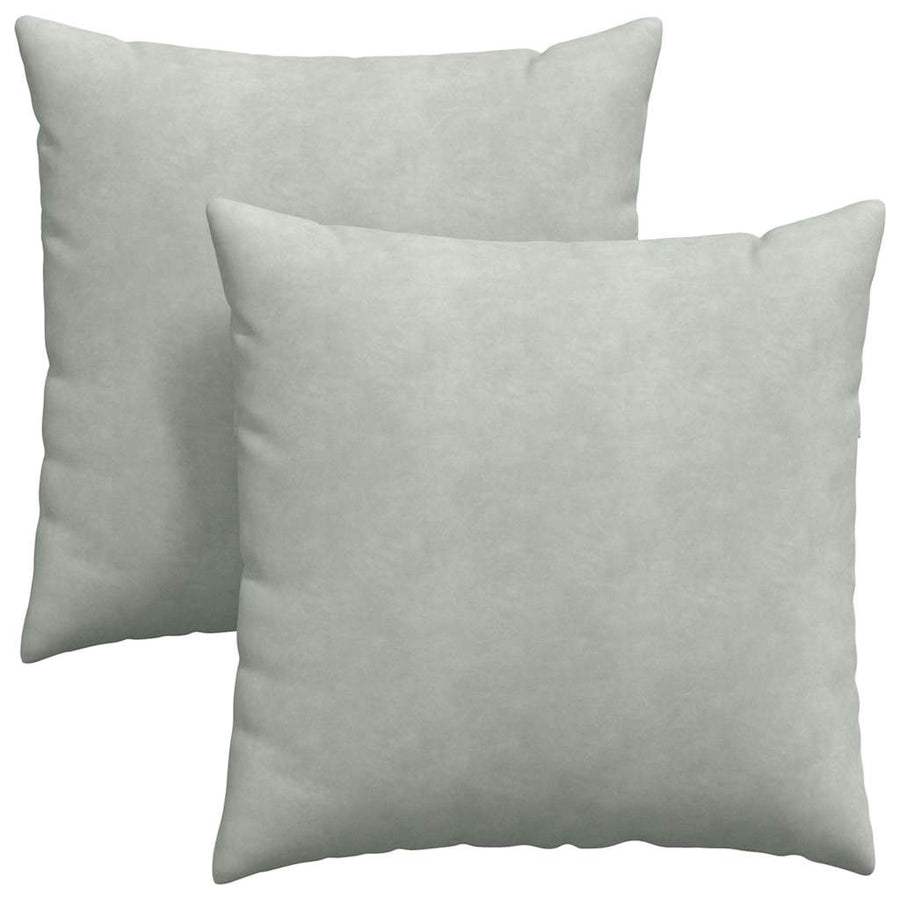 Sofa Kussens 2 pcs Lichtgrijs 60 x 60 cm Katoen Stof