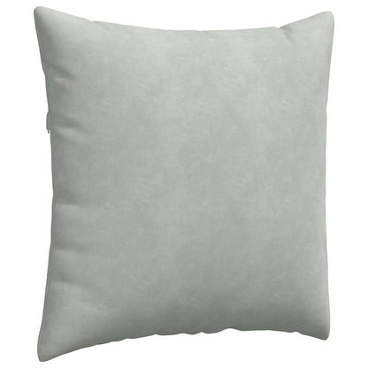 Sofa Kussens 2 pcs Lichtgrijs 60 x 60 cm Katoen Stof