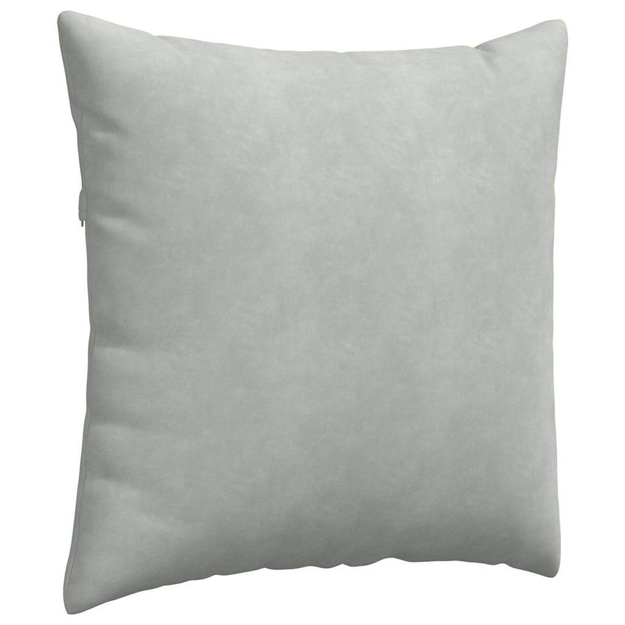 Sofa Kussens 2 pcs Lichtgrijs 60 x 60 cm Katoen Stof