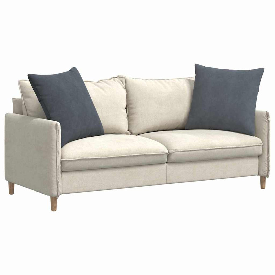 Sofa Kussens 2 pcs Donkergrijs 60 x 60 cm Katoen Stof