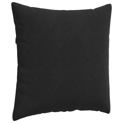 Sofa Kussens 2 pcs Zwart 60 x 60 cm Katoen Stof