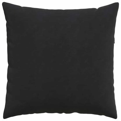Sofa Kussens 2 pcs Zwart 60 x 60 cm Katoen Stof