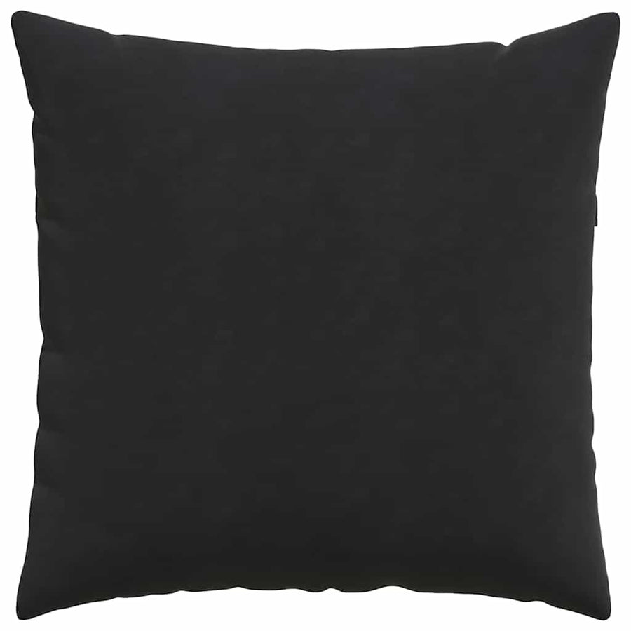 Sofa Kussens 2 pcs Zwart 60 x 60 cm Katoen Stof