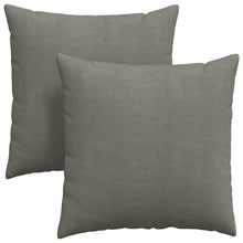 Sofa Kussens 2 pcs Lichtgrijs 60 x 60 cm Katoen Stof