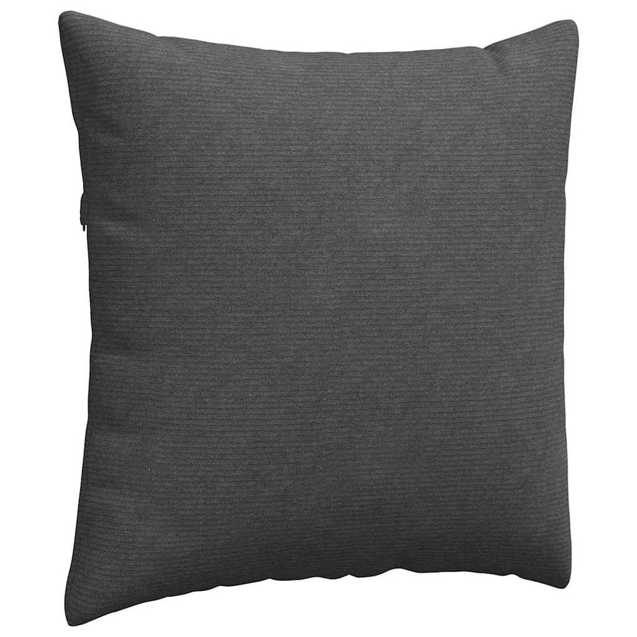 Sofa Kussens 2 pcs Donkergrijs 60 x 60 cm Katoen Stof