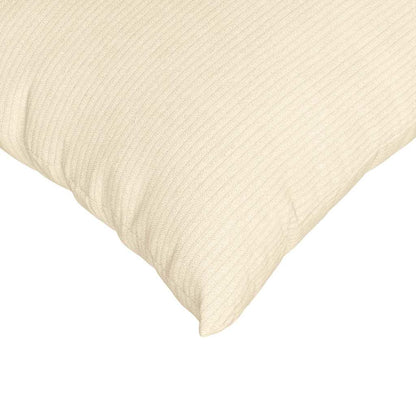 Sofa Kussens 2 pcs Crème 60 x 60 cm Katoen Stof
