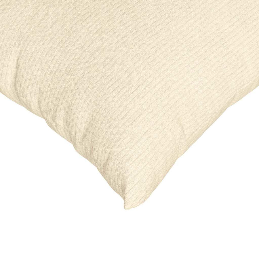Sofa Kussens 2 pcs Crème 60 x 60 cm Katoen Stof