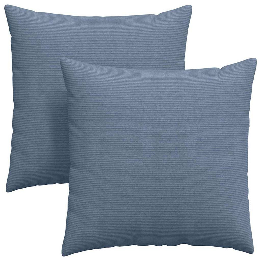 Sofa Kussens 2 pcs Blauw 60 x 60 cm Katoen Stof