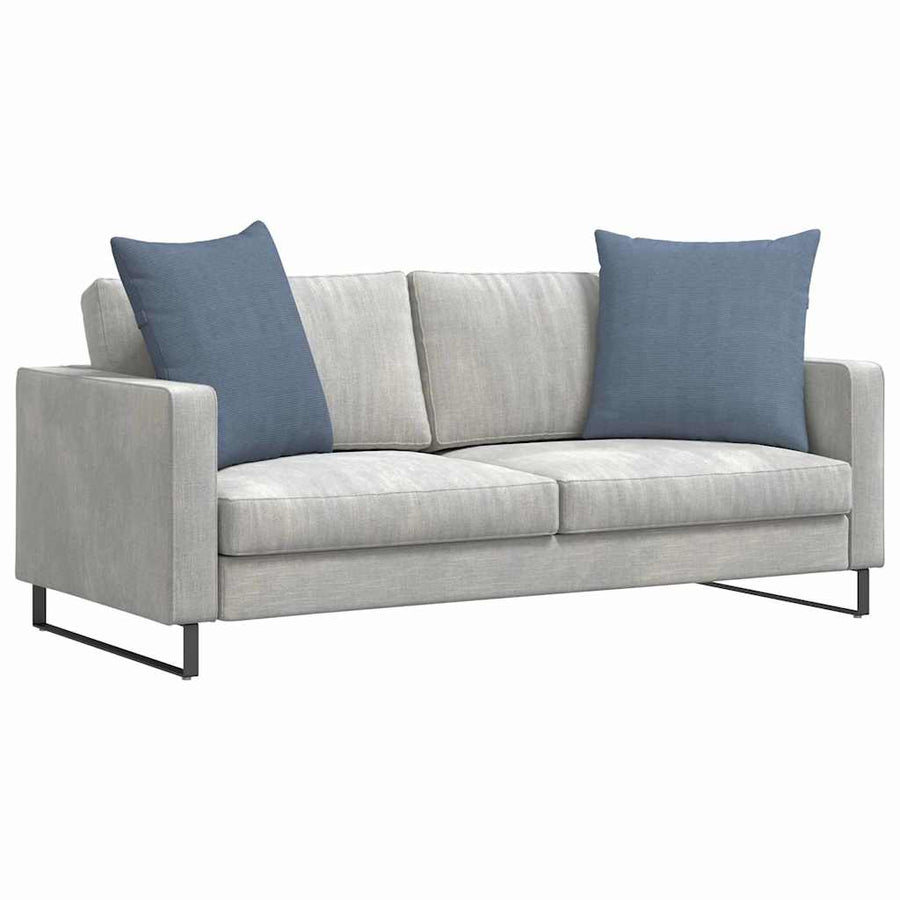 Sofa Kussens 2 pcs Blauw 60 x 60 cm Katoen Stof