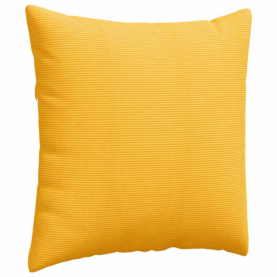 Sofa Kussens 2 pcs Lichtgeel 60 x 60 cm Katoen Stof