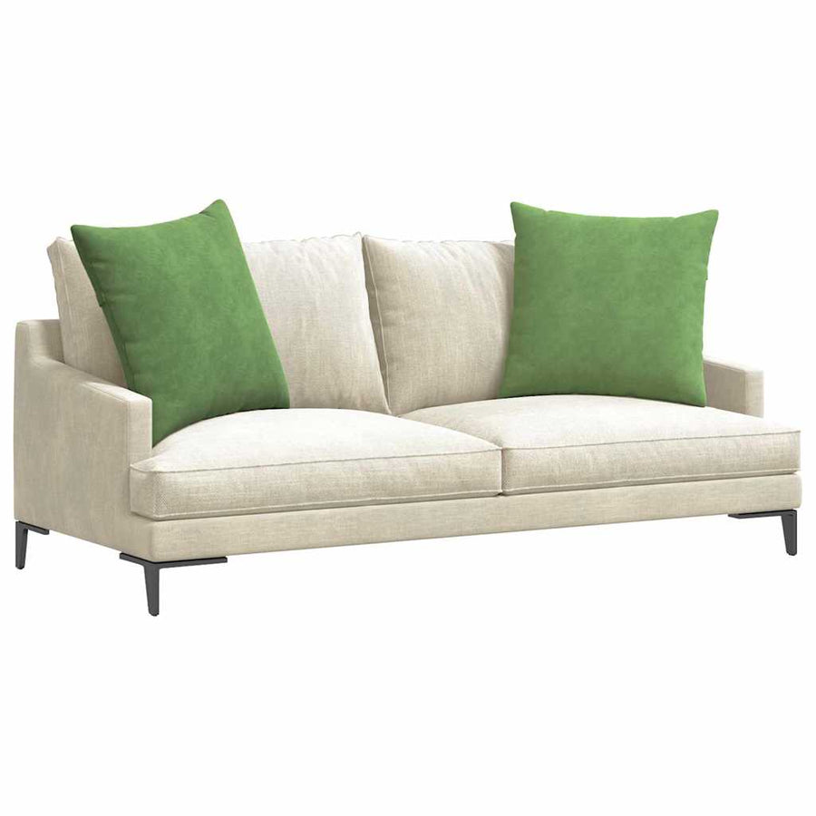 Sofa Kussens 2 Stuks Cordstof Lichtgroen 80 x 80 cm