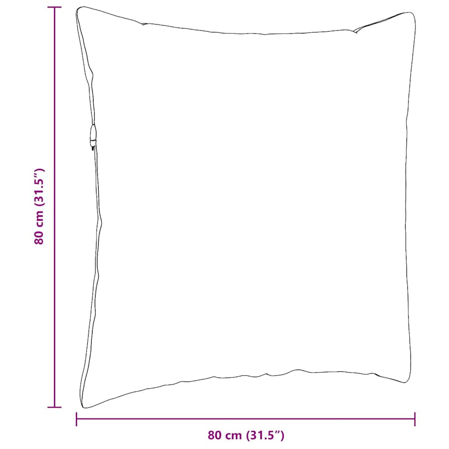 Sofa Kussens 2 Stuks Cordstof Lichtgroen 80 x 80 cm