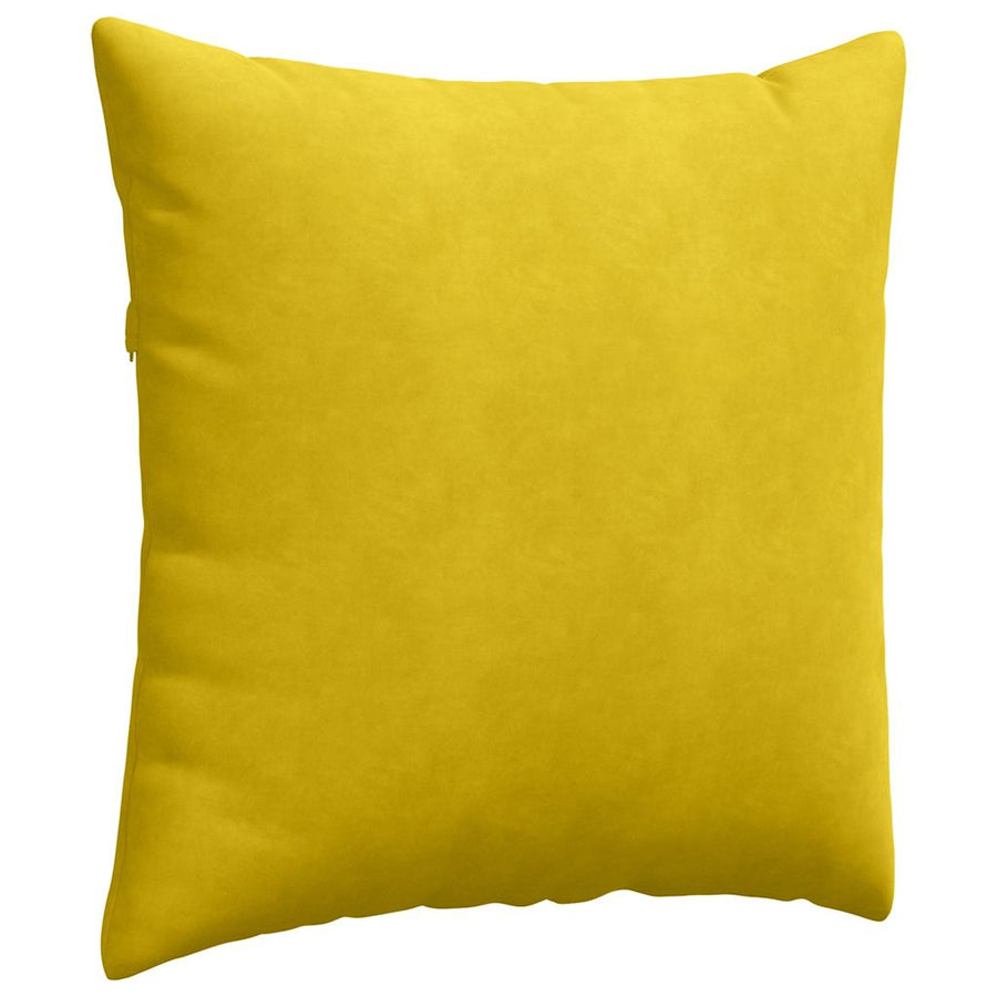 Sofa Kussens 2 pcs Geel 80 x 80 cm Katoen Stof