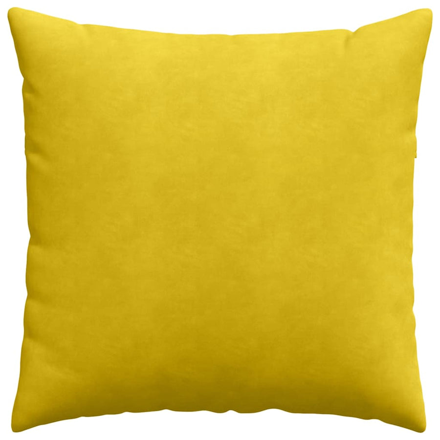 Sofa Kussens 2 pcs Geel 80 x 80 cm Katoen Stof