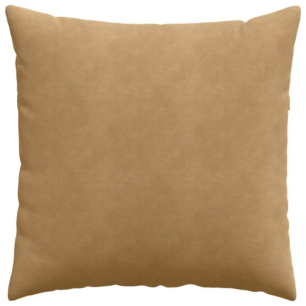 Sofa Kussens 2 pcs Bruin 80 x 80 cm Katoen Stof