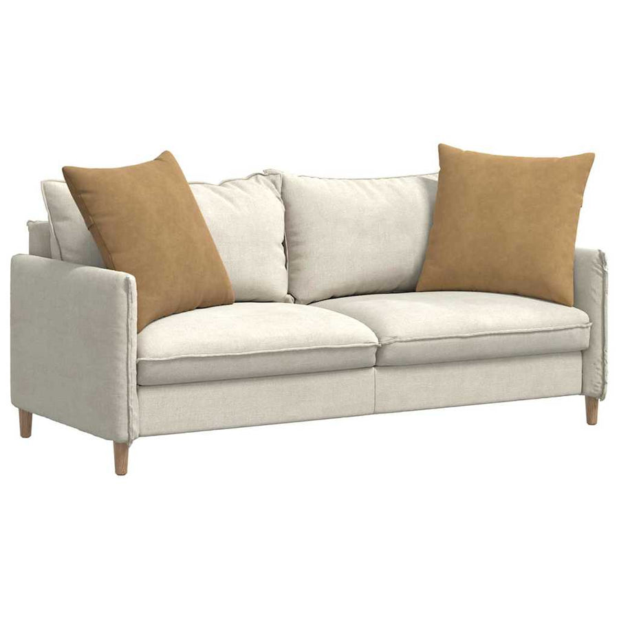Sofa Kussens 2 pcs Bruin 80 x 80 cm Katoen Stof