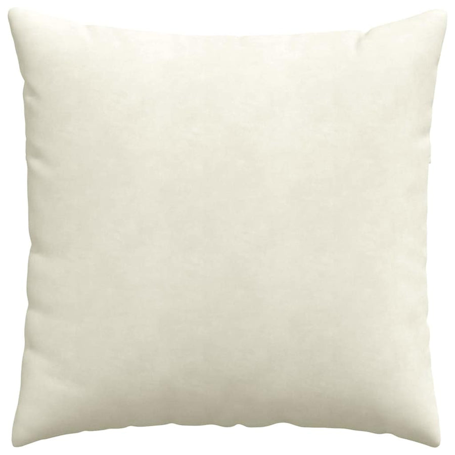 Sofa Kussens 2 pcs Crème 80 x 80 cm Katoen Stof