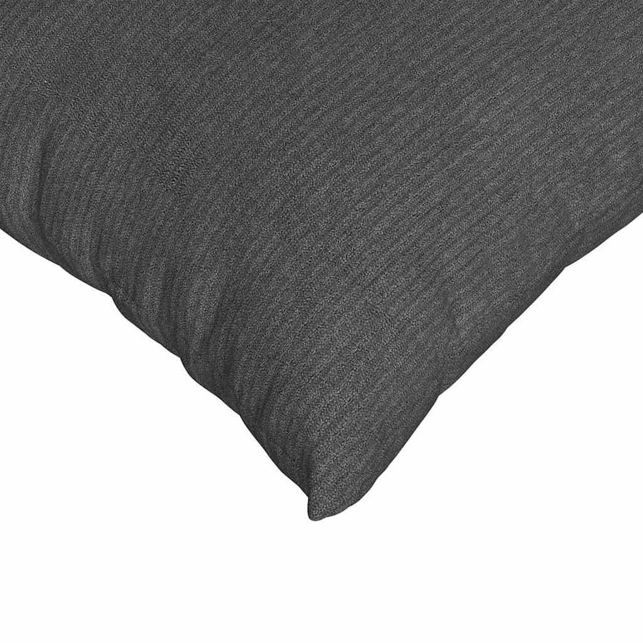 Sofa Kussens 2 pcs Donkergrijs 80 x 80 cm Katoen Stof