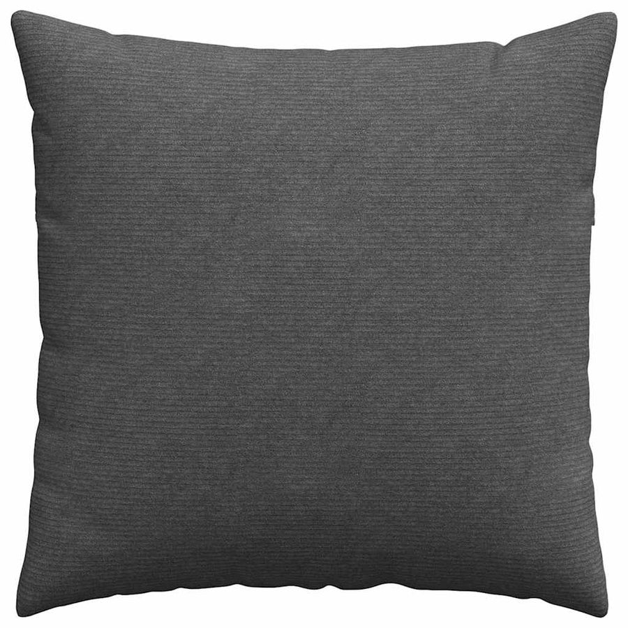 Sofa Kussens 2 pcs Donkergrijs 80 x 80 cm Katoen Stof