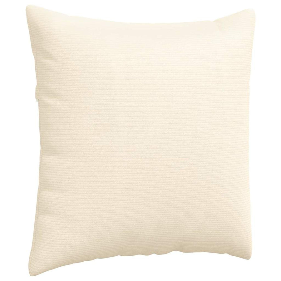 Sofa Kussens 2 pcs Crème 80 x 80 cm Katoen Stof