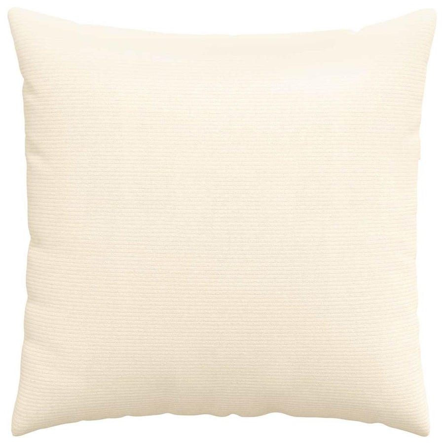 Sofa Kussens 2 pcs Crème 80 x 80 cm Katoen Stof