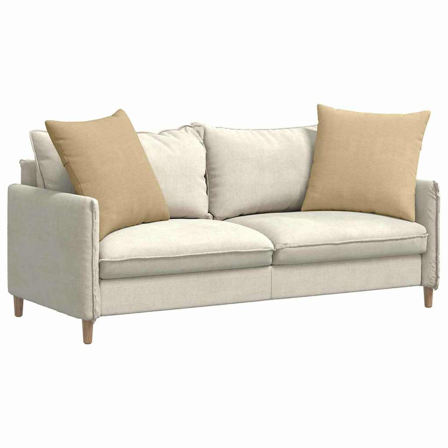 Sofa Kussens 2 pcs Grijs groen 80 x 80 cm Katoen Stof
