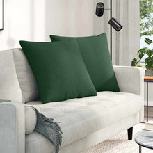 Sofa Kussens 2 pcs Donkergroen 80 x 80 cm Katoen Stof