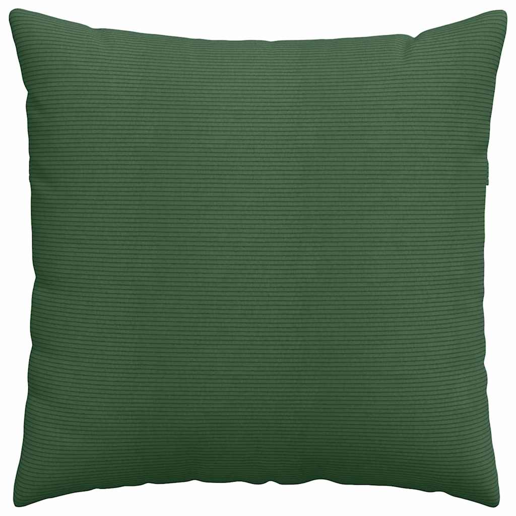 Sofa Kussens 2 pcs Donkergroen 80 x 80 cm Katoen Stof