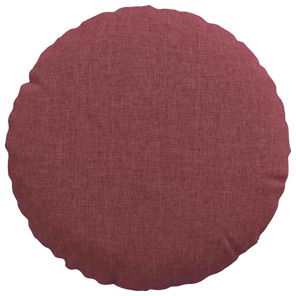 Zitkussens 2 pcs Wijnrood Ø30 x 13 cm Stof