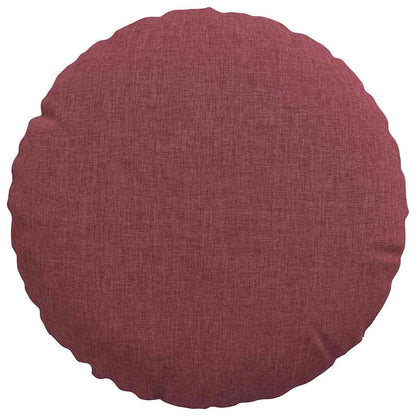 Zitkussens 2 pcs Wijnrood Ø30 x 13 cm Stof