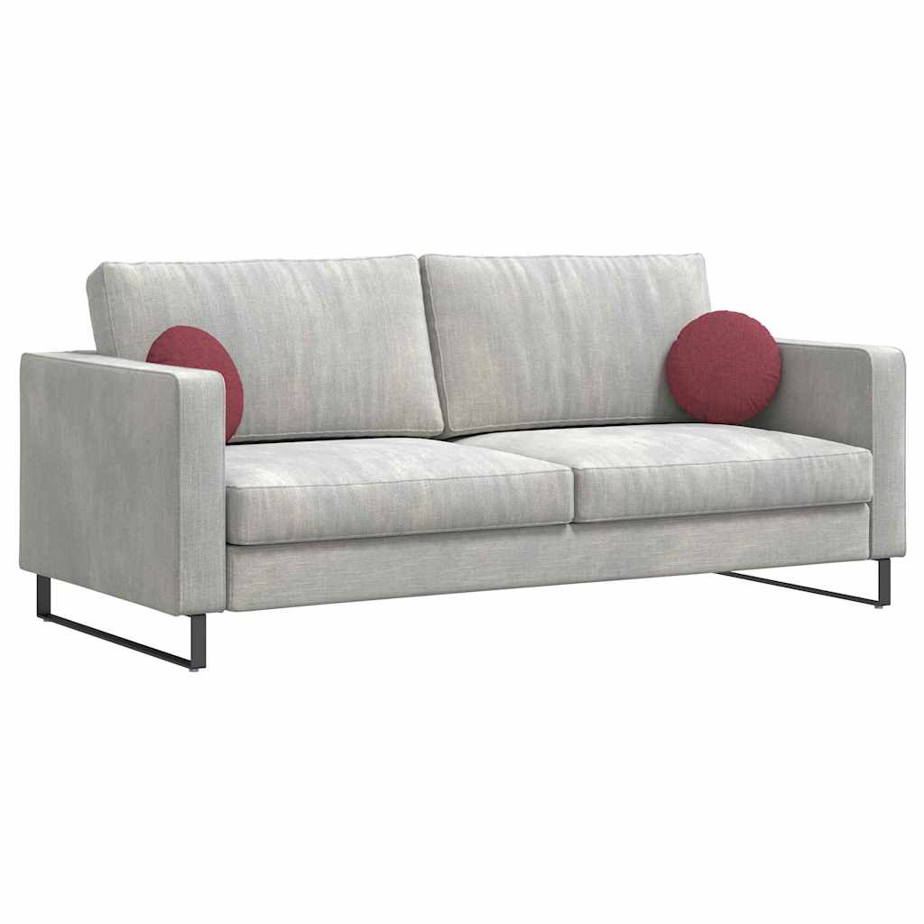 Zitkussens 2 pcs Wijnrood Ø30 x 13 cm Stof