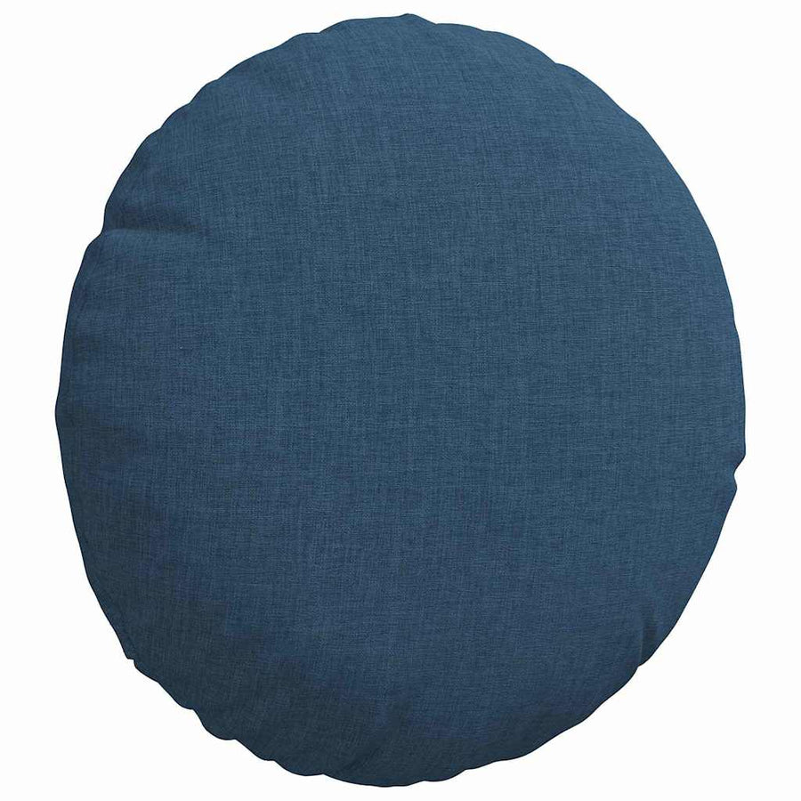 Zitkussens 2 pcs Blauw Ø30 x 13 cm Stof