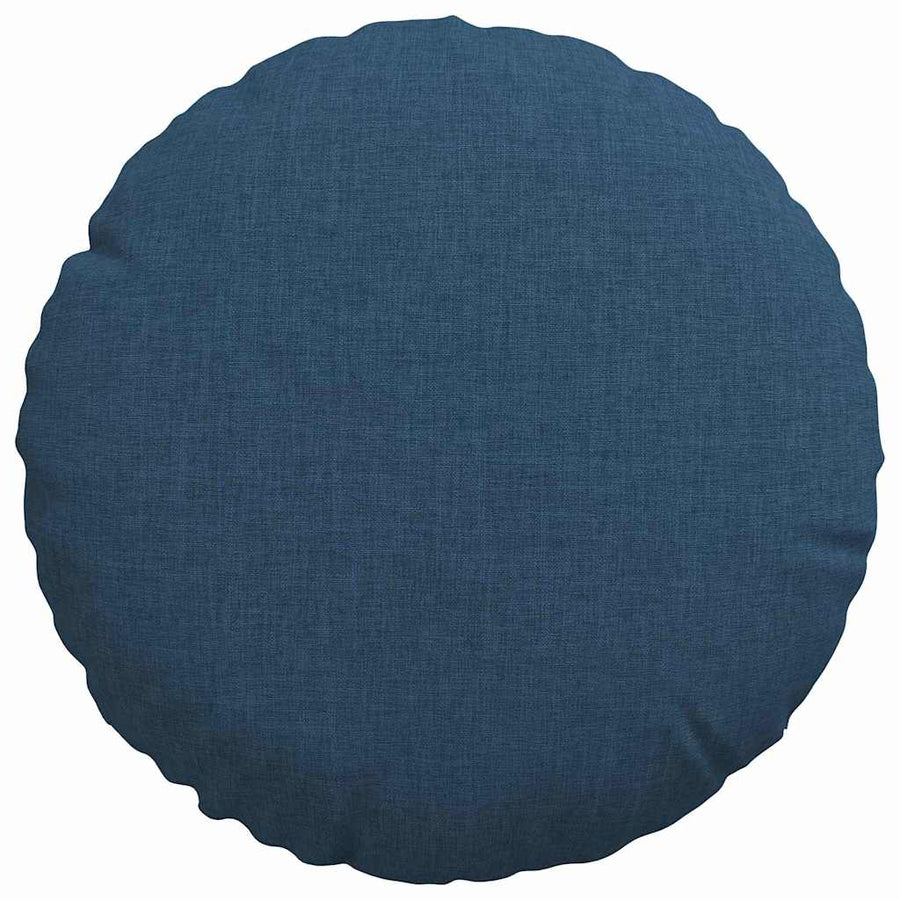 Zitkussens 2 pcs Blauw Ø30 x 13 cm Stof
