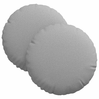Zitkussens 2 pcs Wolkengrijs Ø30 x 13 cm Stof