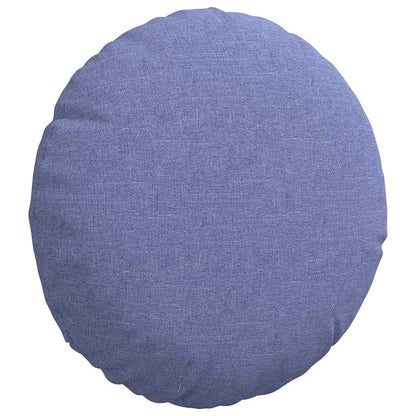 Zitkussens 2 pcs Jeans Blauw Ø30 x 13 cm Stof
