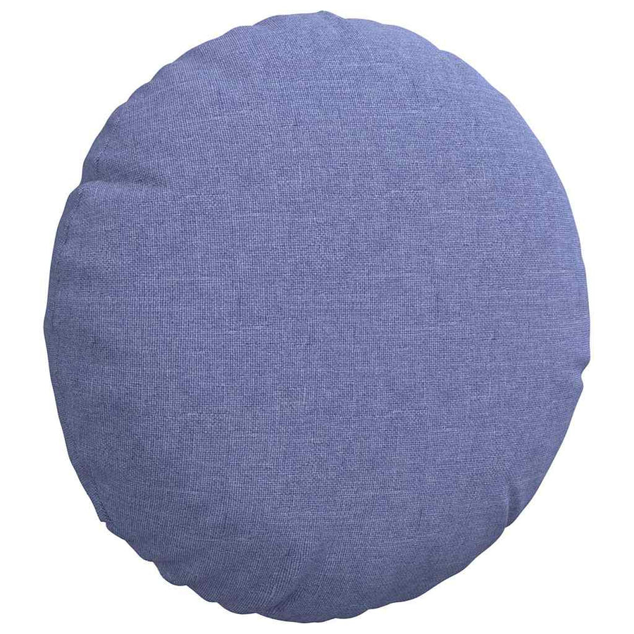 Zitkussens 2 pcs Jeans Blauw Ø30 x 13 cm Stof