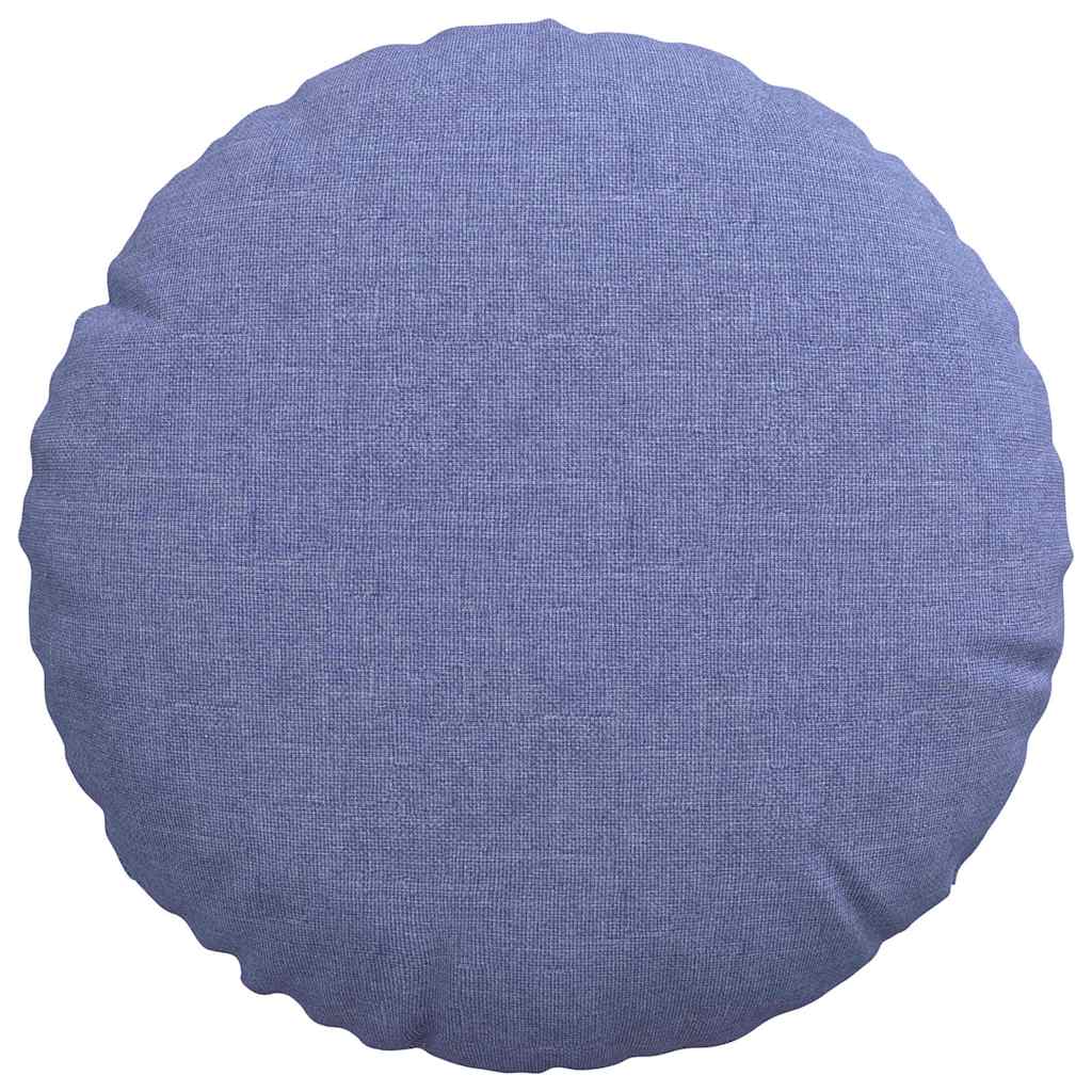 Zitkussens 2 pcs Jeans Blauw Ø30 x 13 cm Stof