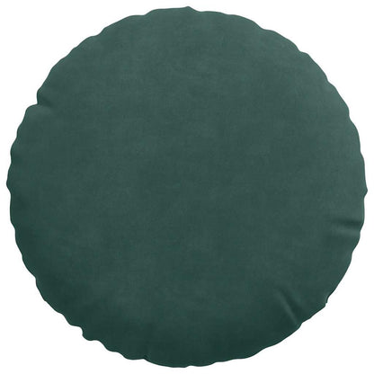 Zitkussens 2 pcs Donkergroen Ø 40 x 13 cm Fluweel